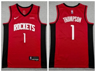 Houston Rockets #1 Amen Thompson Jersey Red