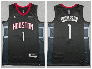 Houston Rockets #1 Amen Thompson Jersey Black