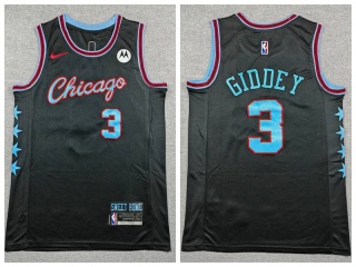 Chicago Bulls #3 Josh Giddey 2025-26 City Jersey Black