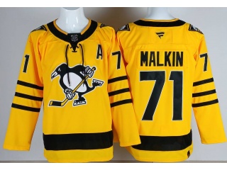Fanatics Pittsburgh Penguins #71 Evgeni Malkin Alternate Breakaway Jersey Gold
