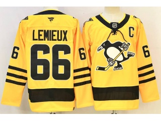 Fanatics Pittsburgh Penguins #66 Mario Lemieux Alternate Breakaway Jersey Gold
