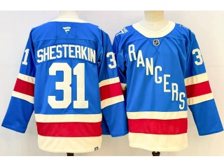 Fanatics New York Rangers #31 Igor Shesterkin 2025 Centennial Jersey Light Blue