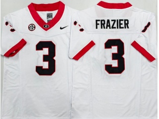 Georgia Bulldogs #3 Nate Frazier F.U.S.E Limited Jersey White