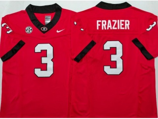 Georgia Bulldogs #3 Nate Frazier F.U.S.E Limited Jersey Red