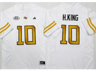 Georgia Tech #10 Haynes King Limited Jersey White