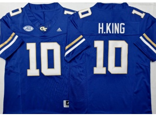 Georgia Tech #10 Haynes King Limited Jersey Blue