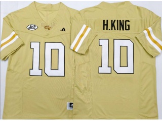Georgia Tech #10 Haynes King Limited Jersey Gold