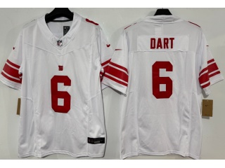 New York Giants #6 Jaxson Dart Vapor Limited Jersey White
