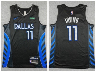 Dallas Mavericks #11 Kyrie Irving 2025-26 City Jersey Black