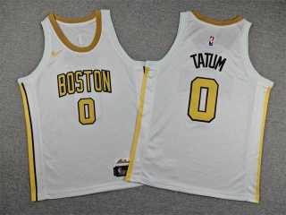 Youth Boston Celtics #0 Jayson Tatum 2025-26 City Jersey White