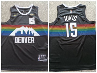 Denver Nuggets #15 Nikola Jokić 2025-26 City Jersey Black