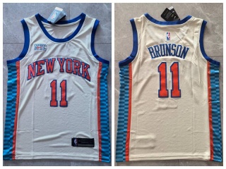New York Knicks #11 Jalen Brunson 2025-26 City Jersey Cream