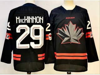 Team Canada #29 Nathan MacKinnon 2026 Winter Olympics Jersey Black
