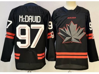 Team Canada #97 Connor McDavid 2026 Winter Olympics Jersey Black