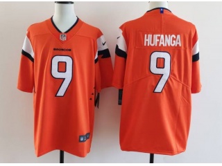 Denver Broncos #9 Talanoa Hufanga Vapor F.U.S.E Limited Jersey Orange