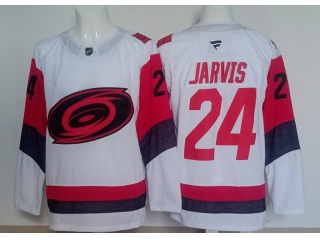 Fanatics Carolina Hurricanes #24 Seth Jarvis Jersey White