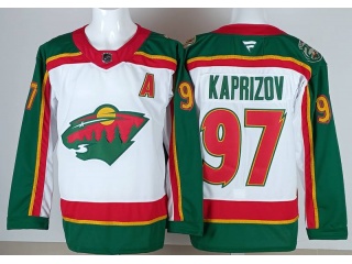 Fanatics Minnesota Wild #97 Kirill Kaprizov Jersey White