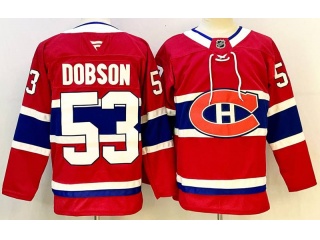 Fanatics Montreal Canadiens #53 Noah Dobson Jersey Red