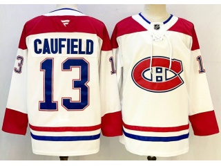 Fanatics Montreal Canadiens #13 Cole Caufield Jersey White
