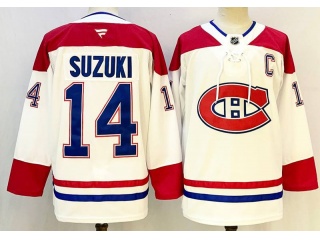 Fanatics Montreal Canadiens #14 Nick Suzuki Jersey White