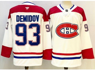 Fanatics Montreal Canadiens #93 Ivan Demidov Jersey White