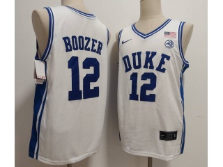 Duke Blue Devils #12 Cameron Boozer Jersey White