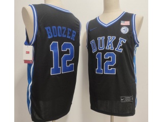 Duke Blue Devils #12 Cameron Boozer Jersey Black