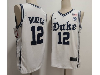Duke Blue Devils #12 Cameron Boozer The Brotherhood Jersey White