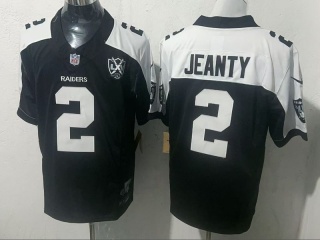 Las Vegas Raiders #2 Ashton Jeanty with White Shoulders F.U.S.E. Limited Jersey Black
