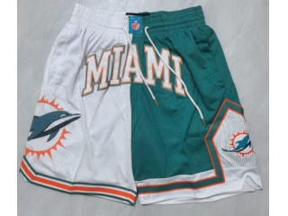 Miami Dolphins Split Short White/Green