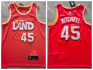 Cleveland Cavaliers #45 Donovan Mitchell 2025-26 City Jersey Orange
