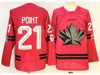Team Canada #21 Brayden Point 2026 Winter Olympics Jersey Red