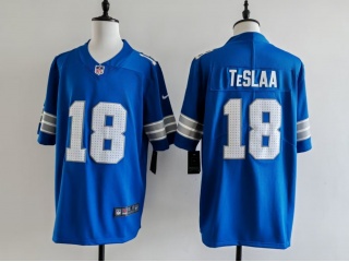 Detroit Lions #18 Isaac TeSlaa Vapor F.U.S.E. Limited Jersey Blue