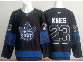 Fanatics Toronto Maple Leafs #23 Matthew Knies Jersey Black 3rd