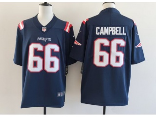 New England Patriots #66 Will Campbell Vapor Limited Jersey Navy