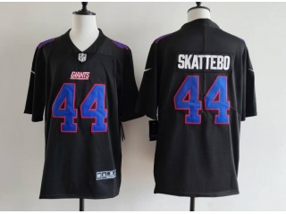 New York Giants #44 Cam Skattebo with Blue Number Fashion Limited Jersey Black