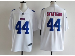 New York Giants #44 Cam Skattebo with Blue Number Fashion Limited Jersey White