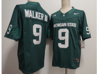 Michigan State Spartans #9 Kenneth Walker III F.U.S.E Limited Jersey Green