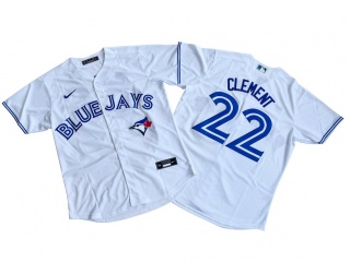 Toronto Blue Jays #22 Ernie Clement Cool Base Jersey White
