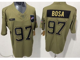 Buffalo Bills #97 Joey Bosa 2025 Salute to Service Limited Jersey Green