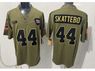 New York Giants #44 Cam Skattebo 2025 Salute to Service Limited Jersey Green