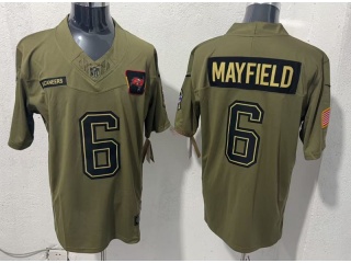 Tampa Bay Buccaneers #6 Baker Mayfield 2025 Salute to Service Limited Jersey Green