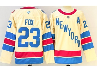 Fanatics New York Rangers #23 Adam Fox 2026 Winter Classic Jersey Cream