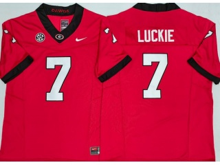 Georgia Bulldogs #7 Lawson Luckie F.U.S.E Limited Jersey Red