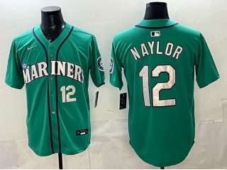 Seattle Mariners #12 Josh Naylor Players Limited Jersey Green