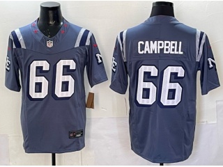 New England Patriots #66 Will Campbell Rivalry Limited Jersey Navy