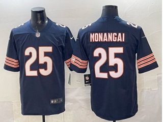 Chicago Bears #25 Kyle Monangai Vapor Limited Jersey Navy