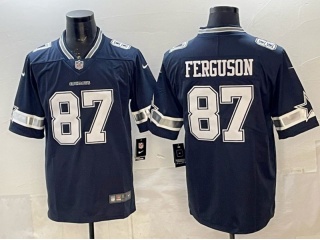 Dallas Cowboys #87 Jake Ferguson Vapor Limited Jersey Navy