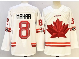 Team Canada #8 Cale Makar 2026 Winter Olympics Jersey White