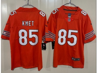 Chicago Bears #85 Cole Kmet Vapor Limited Jersey Orange